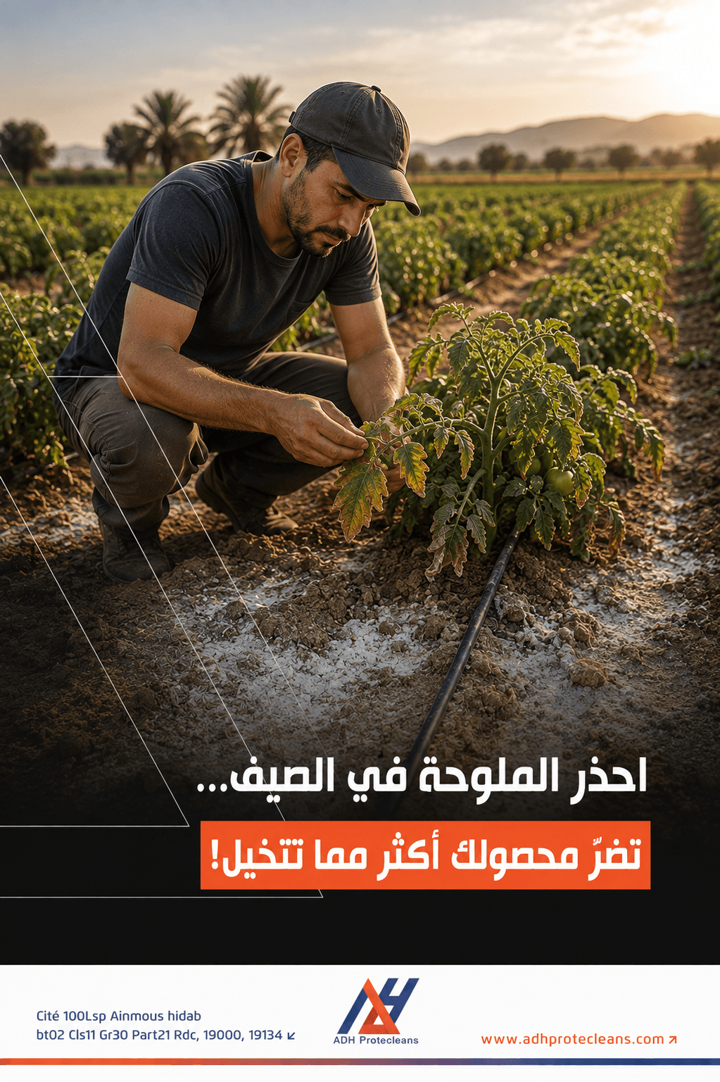 احذر الملوحة في الصيف… تضرّ بمحصولك أكثر مما تتخيل!
